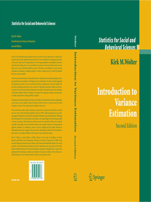 cover image of Introduction to Variance Estimation